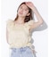 シャーリングシアーリングチェックブブラウス
