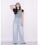 ＜WEB限定カラーあり＞フリル袖ポロニット