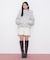 フェイクファー付きペプラムショートダウン 26AW