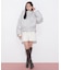 フェイクファー付きペプラムショートダウン 26AW