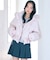 フェイクファー付きペプラムショートダウン 26AW