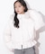 フェイクファー付きペプラムショートダウン 26AW