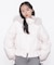 フェイクファー付きペプラムショートダウン 26AW