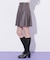 サイドプリーツフェイクレザーミニスカート