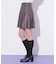 サイドプリーツフェイクレザーミニスカート