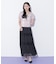 レース切り替えティアードスカート