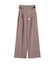 ＜セットアップ対応＞チェーンベルトタックワイドパンツ