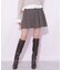 ベルト付きプリーツミニスカート