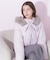 フェイクファー付きリボンショートダウン
