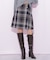 ロービングチェックミニスカート