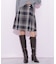 ロービングチェックミニスカート