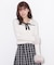 袖口フェイクファーニット