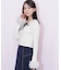 袖口フェイクファーニット