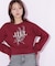 ブーケプリントロゴスウェット