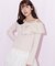 フェザーアシメリボンニット