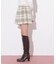 ビッグチェックミニスカート