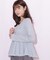 フェザートリムペプラムニット