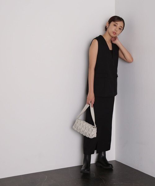 ジレ＆ナロースカートセットアップ23AW｜ナチュラルビューティー