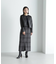 チェックロングタイトスカート