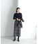 チェックロングタイトスカート