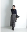 チェックロングタイトスカート