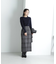 チェックロングタイトスカート