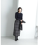 チェックロングタイトスカート