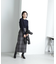 チェックロングタイトスカート