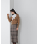 チェックロングタイトスカート