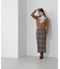 チェックロングタイトスカート