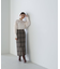 チェックロングタイトスカート