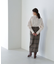 チェックロングタイトスカート