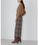 チェックロングタイトスカート