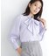 ギャザーショルダーリボンブラウス　24SS