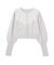 レース刺繍クロップドカーディガン