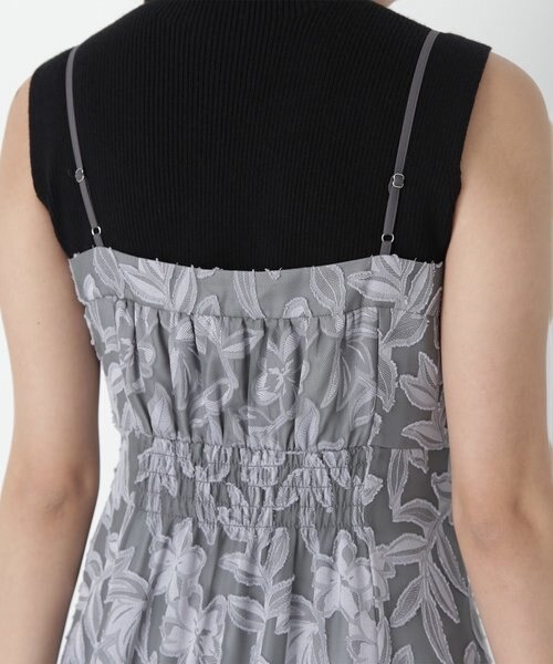 ★新品未使用★24ssナチュラルビューティーベーシック　★ジャガードワンピース ジャガードキャミワンピース | ナチュラルビューティー