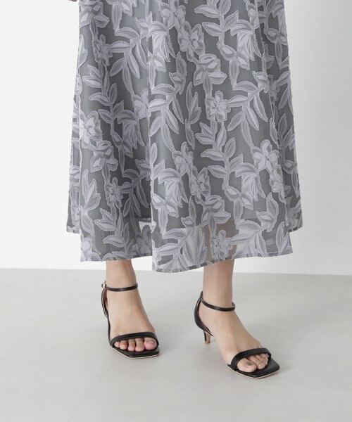 ニュアンスカットジャガードキャミワンピース｜ナチュラル