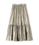 メタリックボリュームスカート