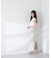 リネンライクワイドベルトナロースカート