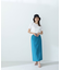 リネンライクワイドベルトナロースカート