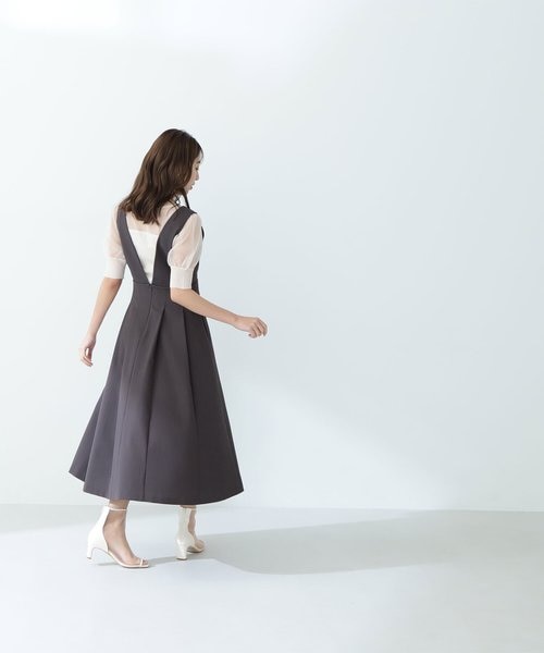 新品未使用NATURAL BEAUTY BASICVネックタックフレアジャンスカ 楽天市場】Vネックタックフレアジャンスカ／ナチュラル