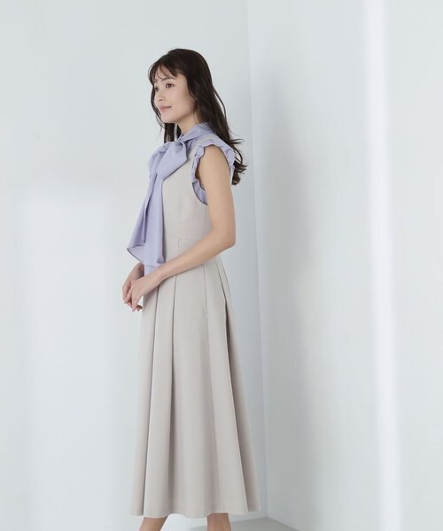新品未使用NATURAL BEAUTY BASICVネックタックフレアジャンスカ NATURAL BEAUTY BASIC Vネックタックフレアジャンスカ - メルカリ