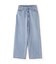 ワイドストレートデニムパンツ