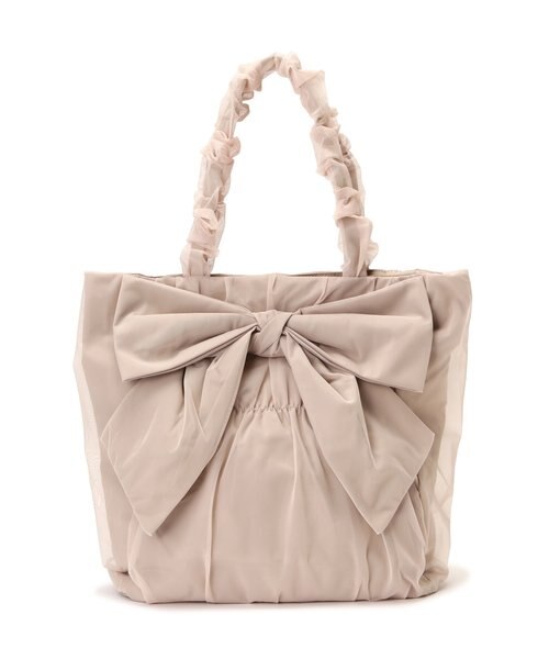 デュアルチュールリボントートバッグ｜ナチュラルビューティー