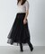 ドットチュールティアードスカート