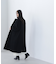 フォルムノーカラーロングコート　24AW