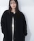 フォルムノーカラーロングコート　24AW