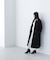 フォルムノーカラーロングコート　24AW