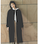フォルムノーカラーロングコート　24AW
