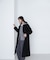 フォルムノーカラーロングコート　24AW